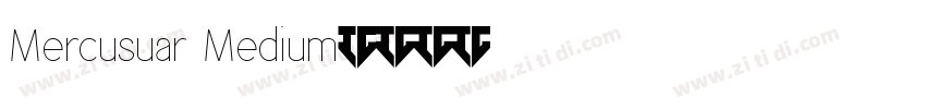 Mercusuar Medium字体转换